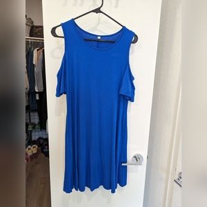 "Cold Shoulder" casual dress